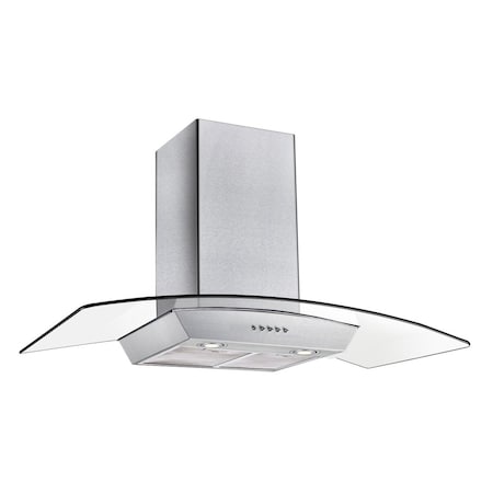 Premium Levella 36" Curved GlassConvertible Wall Mount Range Hood PCH9006CB